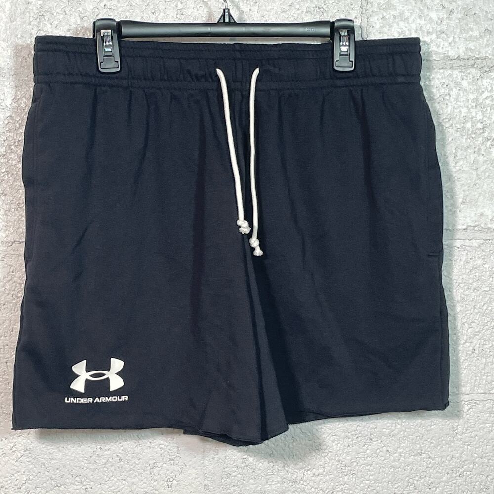 Under Armour Men's 6" Rival Terry Shorts black XL